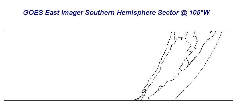 Depiction of GOES-East Imager Southern Hemisphere Scan Sector