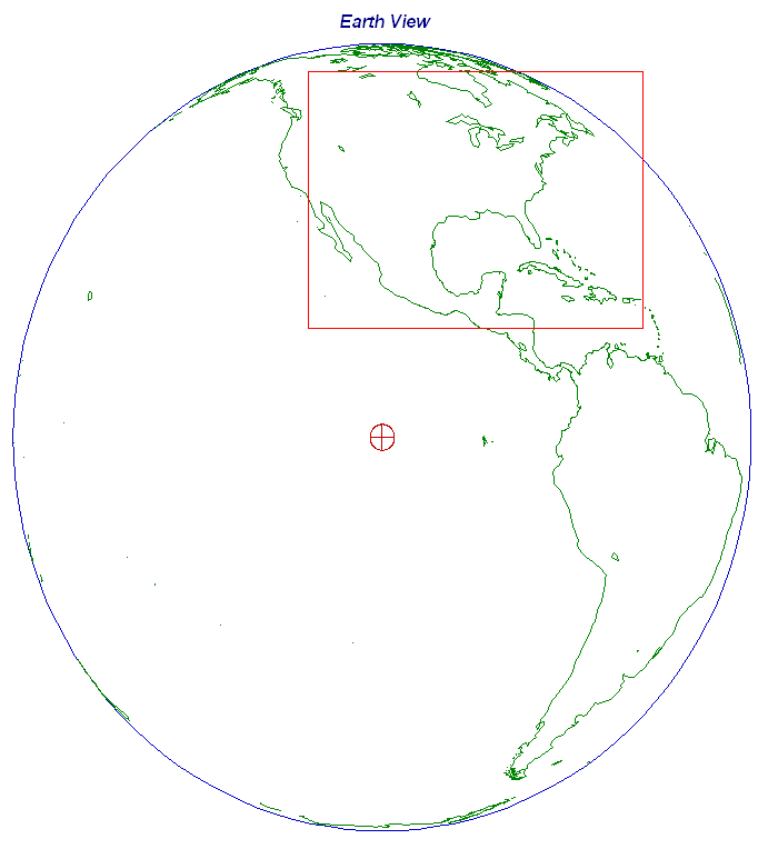 Depiction of GOES-East Imager CONUS Sector