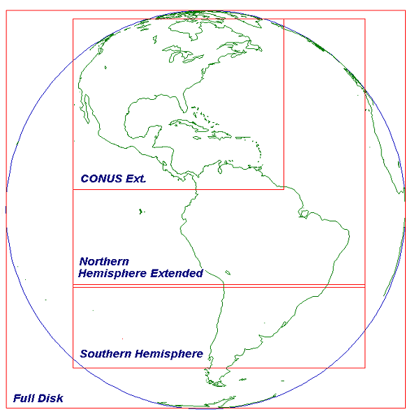 GOES East Satellite Footprint