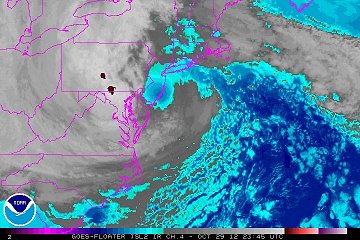 Sandy Landfall in New Jersey