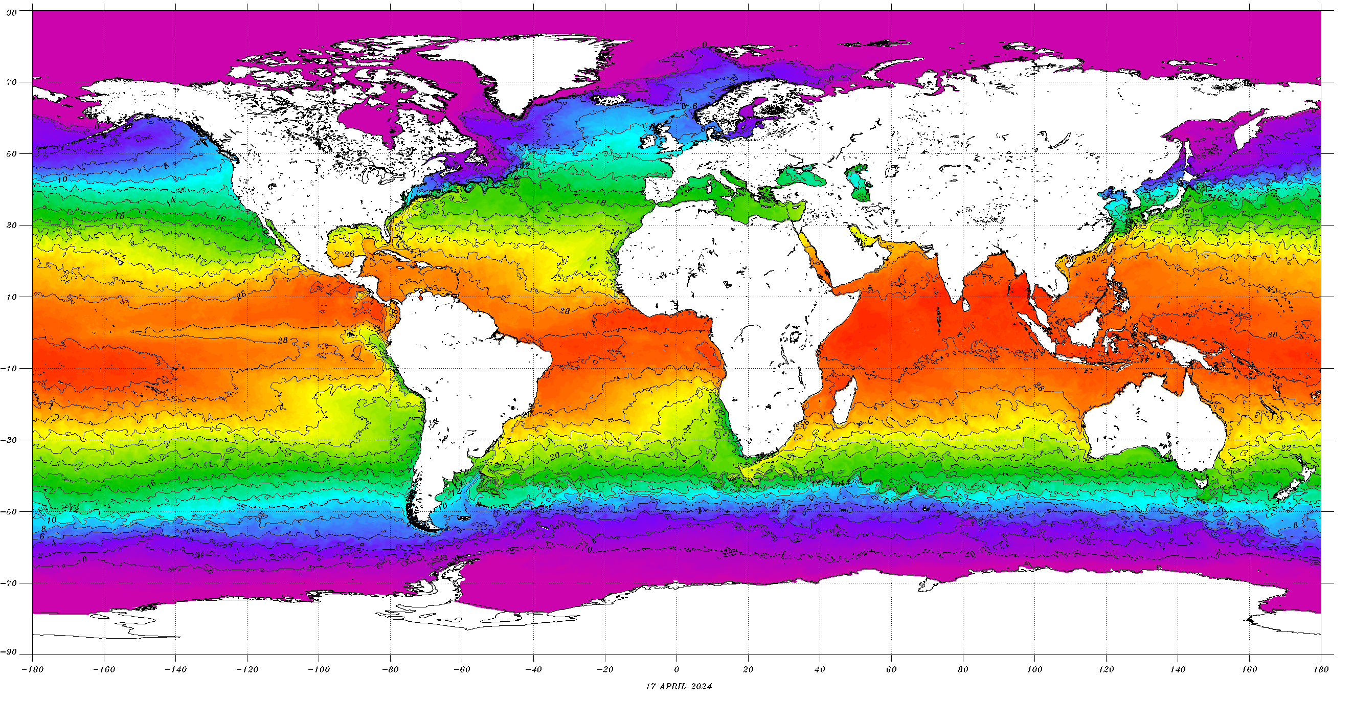 SST Contour Charts
